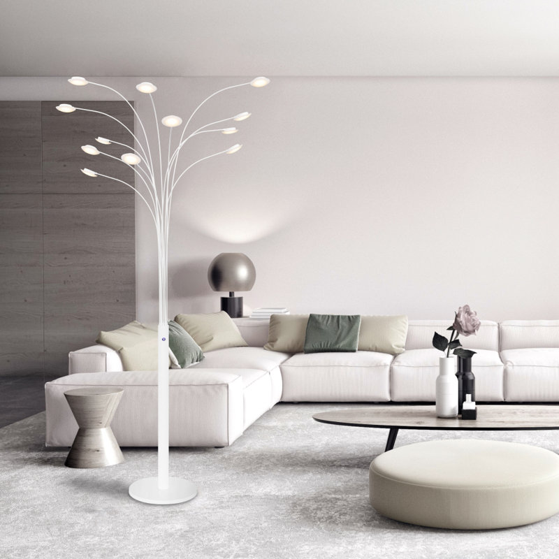 Ziane 84'' White LED Tree Floor Lamp