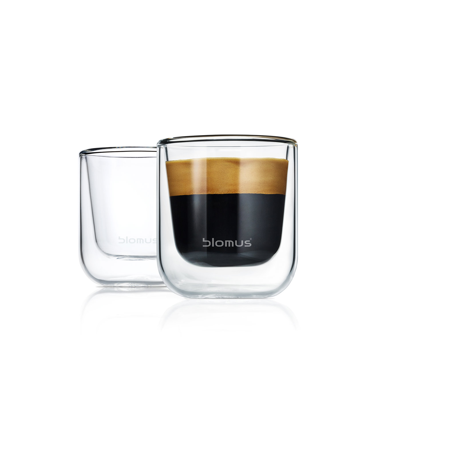 Nero Insulated Glass Espresso Cup