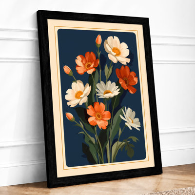 Flowering Stems Study Botanical - Framed Print