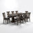 Josiane Solid Wood Rectangular Dining Table-516180357-515700481