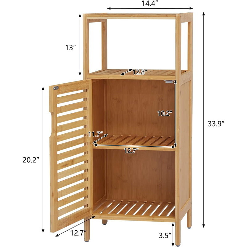 Jannali Solid Wood Linen Cabinet