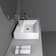 Altair 23.6'' White Ceramic Rectangular Vessel Bathroom Sink with Overflow