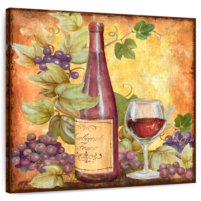 Yarlin vigne et vin rouge, H 16 po x l 16 po