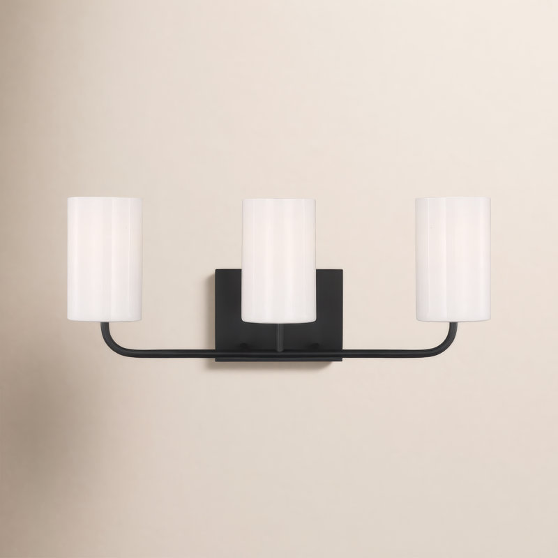 Malese Vincente 3 - Light Vanity Light, Midnight Black, No