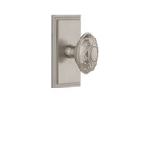 Grandeur Carré Plate Privacy with Grande Victorian Door Knob