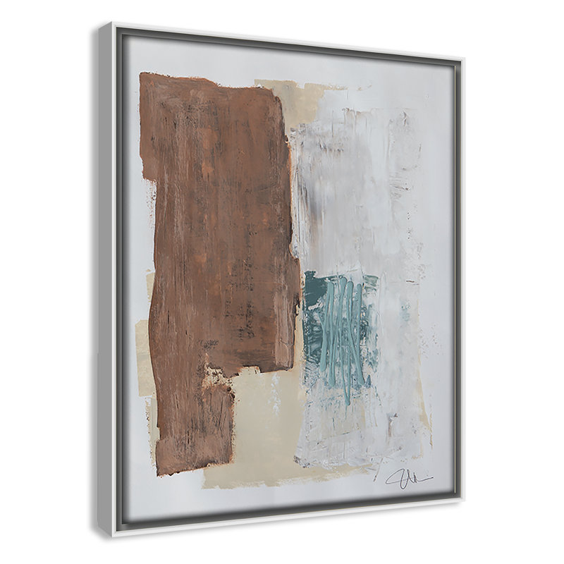 Together We Work " Together We Work I " by Filippo Ioco, 11.5'' H x 9.5'' W x 2'' D, White Framed