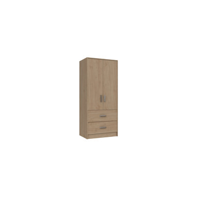 Zakariyah 2 Door Manufactured Wood Wardrobe