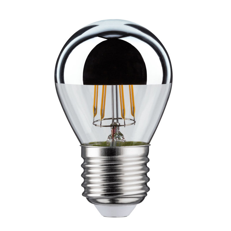 4.8W E27 LED Globe Light Bulb Silver