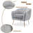 Velvet Accent Chair With Gold Finished Legs-740842076