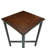 Emelyn Square with Steel Base Dining Table