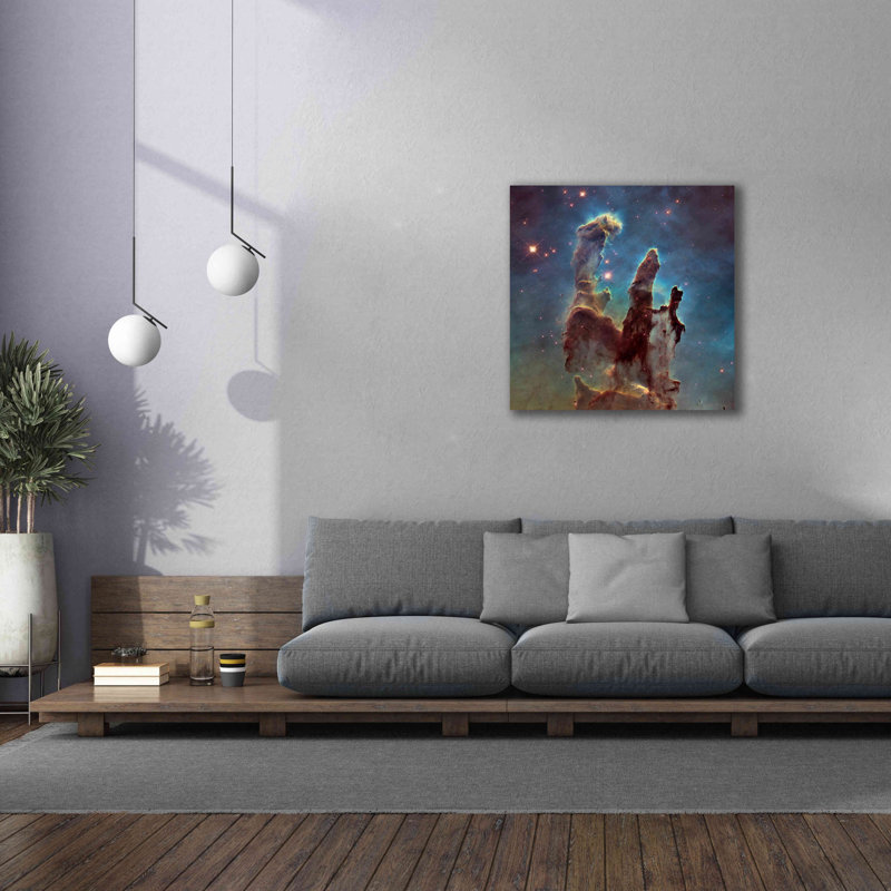 «Eagle Nebula», art mural sur toile, H 37 po x l 37 po x P 0,75 po