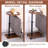 Adjustable Height Rolling C-Shape Side Table, Small Wooden Sofa Coffee Table with 360° Swivel for Living Room-1044522767