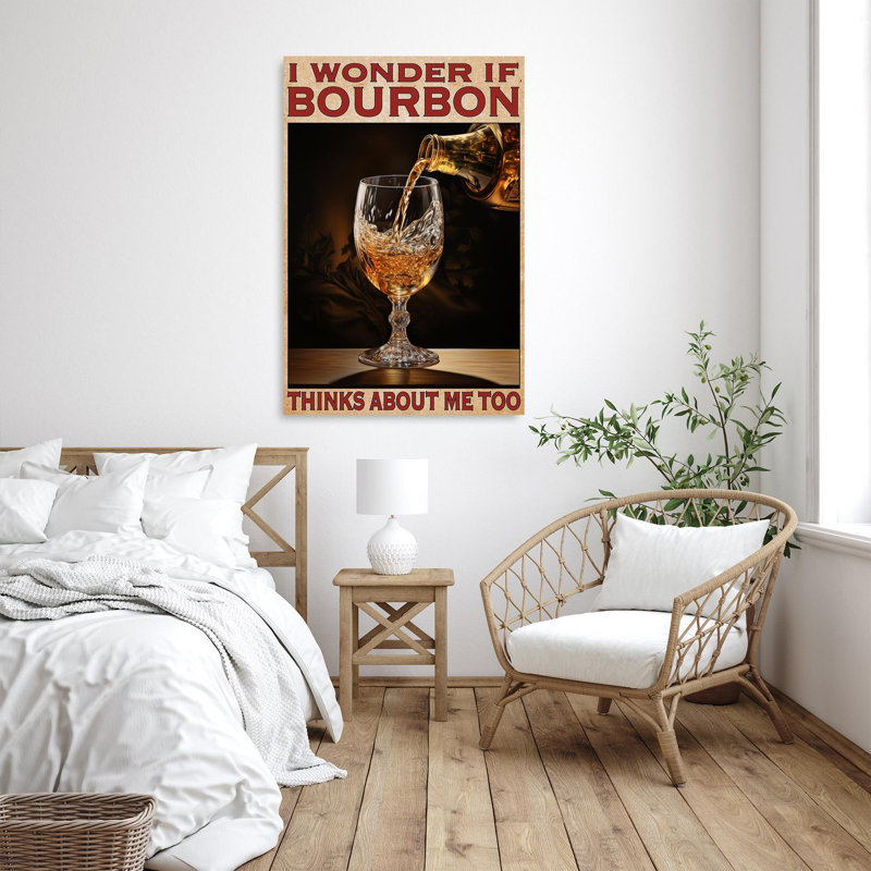 «I Wonder If Bourbon 2 - 1 pièce», H 36 po x l 24 po x P 1,25 po