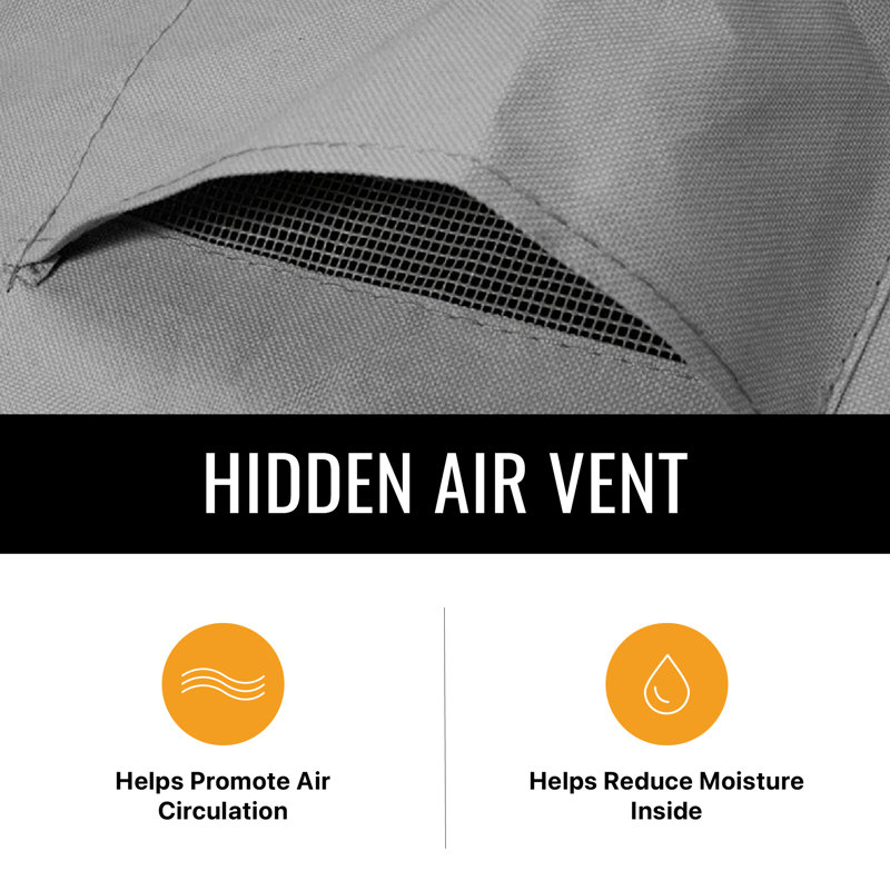 Gray Heavy Duty Weather Resistant Outdoor Patio Chair Cover