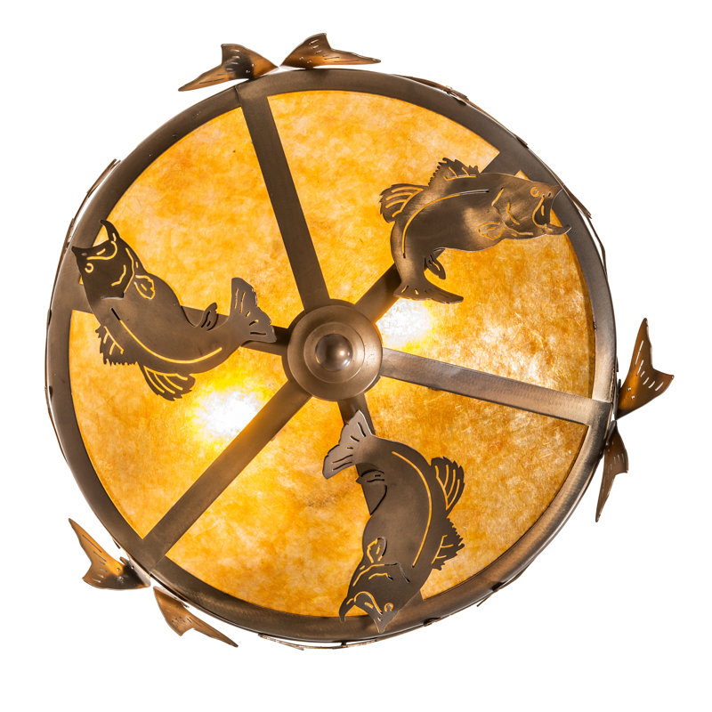 Rustic Lodge 2 - Light Pendant, Amber