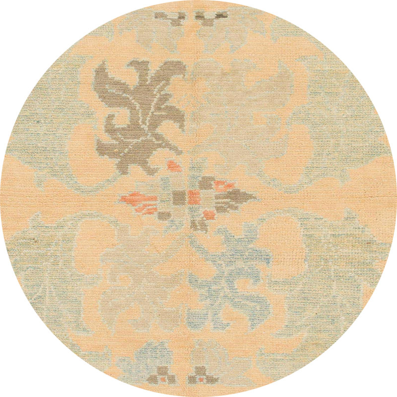 Abstract Indoor Rug, Round 5'