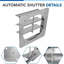 Grille d'aération murale en aluminium