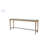 Frosted Glass Console Table With 3 Stools