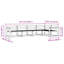 331cm Wide Patio Sectional