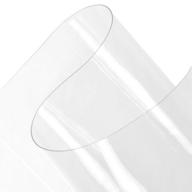 Aghrunniaght Clear Plastic Vinyl Pvc Fabric Table Cover Protectorfor Dining Room Table, 60" x 120"