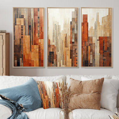 Ensemble de salon Caramel Colonnes Skycrapers Dream III - Skyscrapers