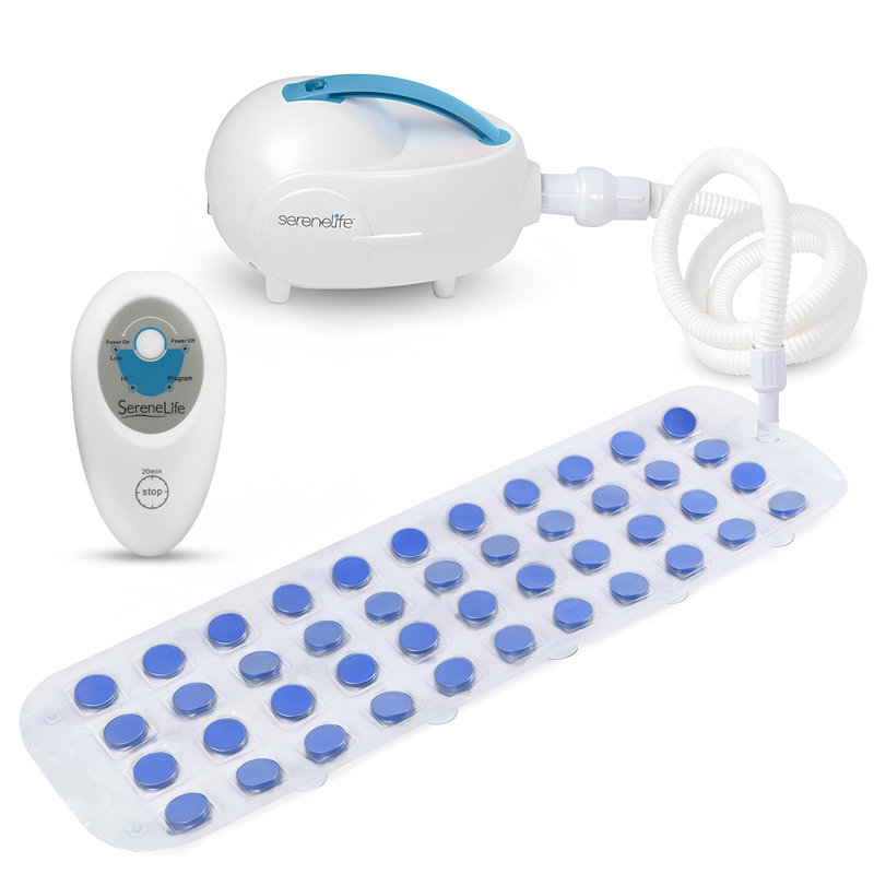 Portable Spa Bubble Bath Massager - Thermal Spa Waterproof Non-slip Mat with Suction Cup Bottom, Mat, 7" H x 12" W x 47" L