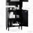 Black Freestanding Cabinet With 2 Cabinets