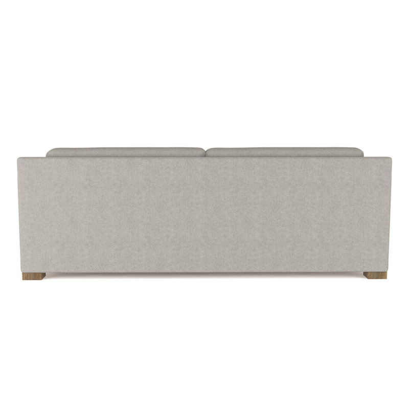 Mercer Track-Arm Loveseat, Weathered, Box Weave Linen Silver Streak, 33.5" H x 72" W x 39" D