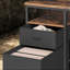 Industrial 140CM Computer Desk With Storage Shelves And Drawer-1989415835