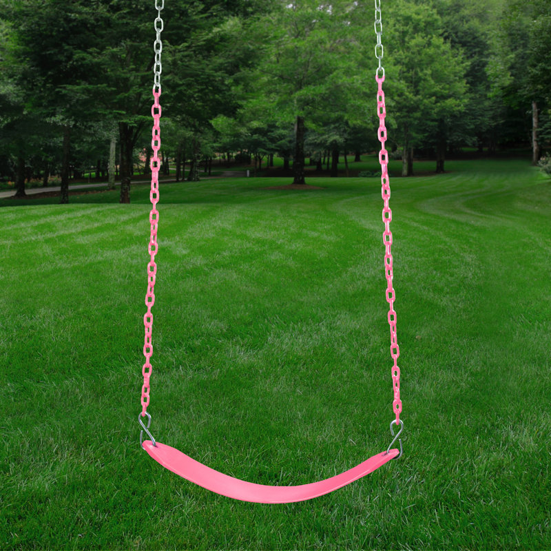 Plastic Belt Swing with Chains, Cotton Candy