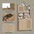 71'' Tall Kitchen Pantry Storage Cabinet, Kitchen Hutch Bar Cabinet with Microwave Stand, Farmhouse Buffet Cabinet-1939483330