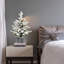Arbre festif pré-éclairé avec lumières DEL pe + pvc rustique pour maison de vacances