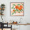 Giclée encadrée de vigne orange vif, design par Paul Brent