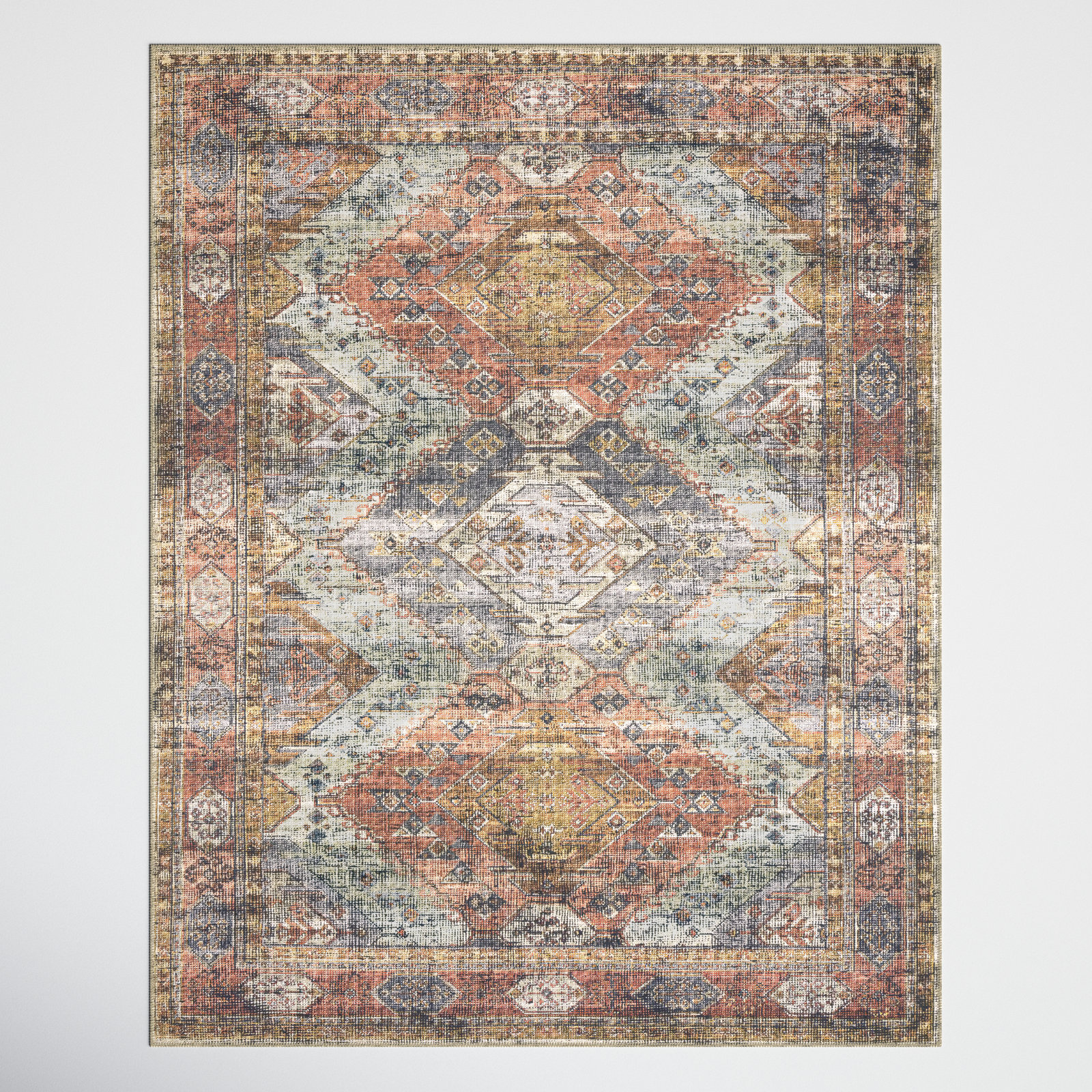 Gelo Apricot Mist Oriental Rug, Rectangle 5' x 7'6"