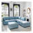 Modular Sectional Sofa, Convertible Sofa Seat With Storage, Sleeper Sectional Sofa Set, Fabric Flexible Modular Combinations for Living Room