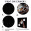 Girafe brune sur fond noir - décoration murale animal girafe-1435921339-1435921336