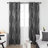 Spurgh Sliver Wave Foil Print Blackout Thermal Grommet Curtain Panels (Set of 2)-792607133-792607164