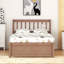 Structure de lit plateforme en bois de conception moderne avec lit gigogne en couleur-845618523