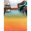 Tapis jaune / vert / bleu en laine tissé à plat à la main Wilfredo-1111932459