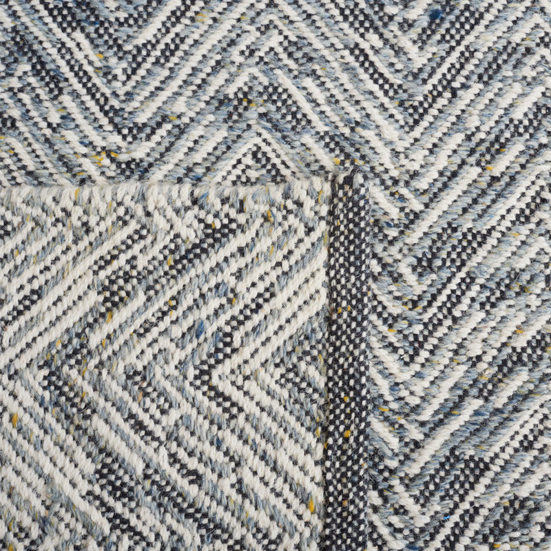 Tapis en laine tissé à la main Cochran Kilim, Rectangle 5 pi x 8 pi