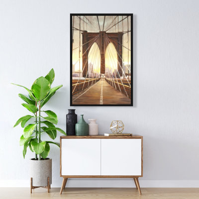 «Sunset On The Brooklyn Bridge» sur toile