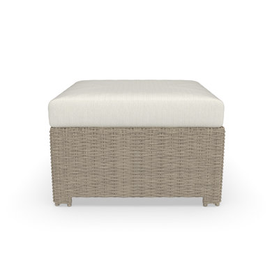 Outdoor Ottoman With Sunbrella Cushions by Birch Lane