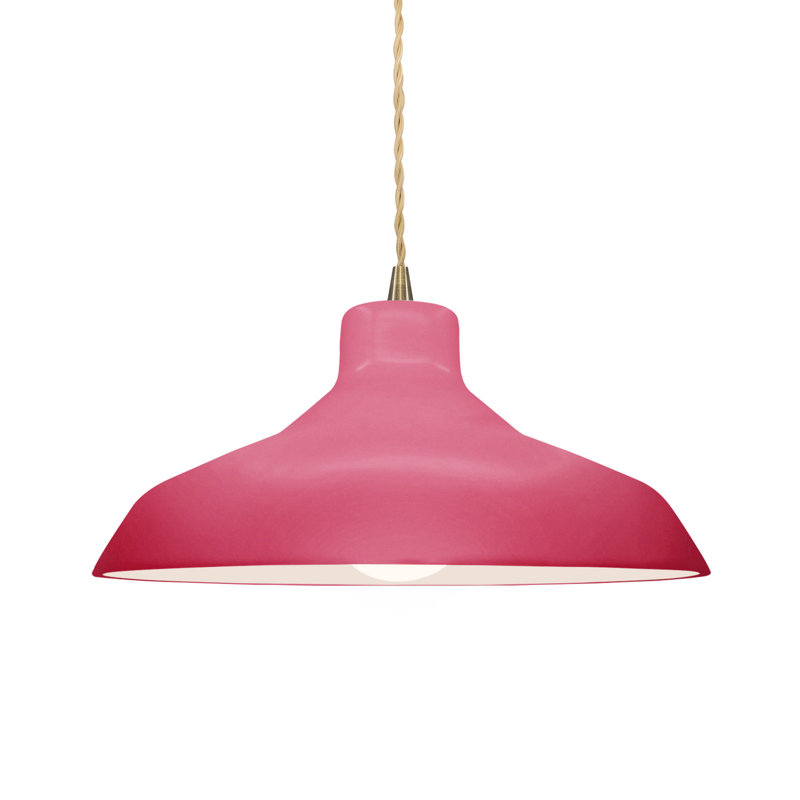 Gela 1 - Light Dome Pendant, Antique Brass, 6.25" H x 13.5" W x 13.5" D