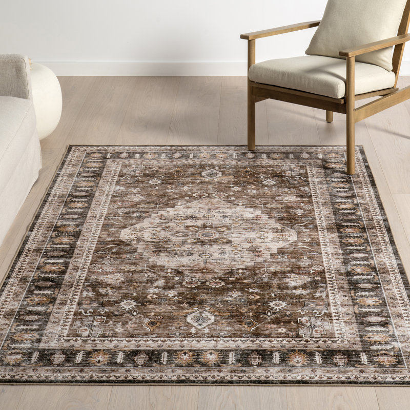 Tapis lavable à la machine Davi Faded SplashGuard, Rectangle 9 pi x 12 pi