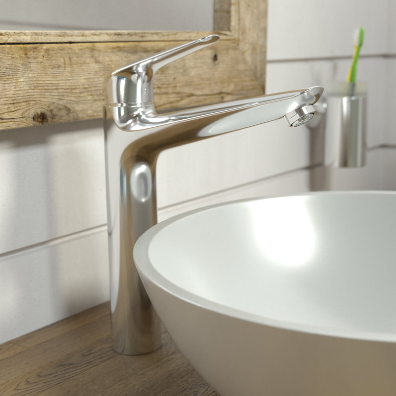 Robinet pour salle de bain à un trou à faible débit économie d’eau Focus N, Chrome