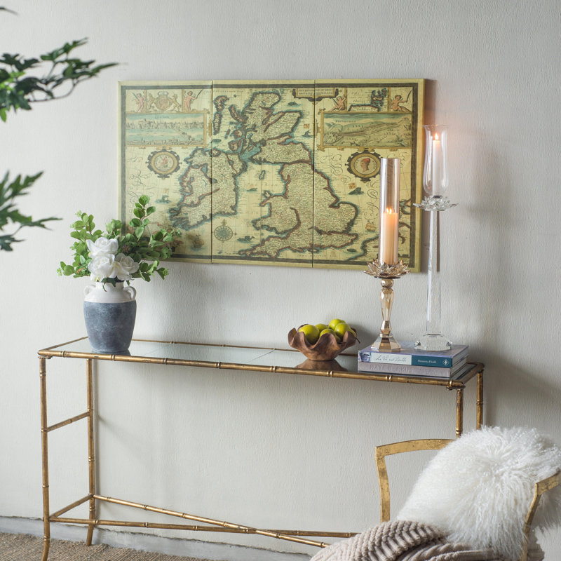 Rectangular Canvas Map Wall Art