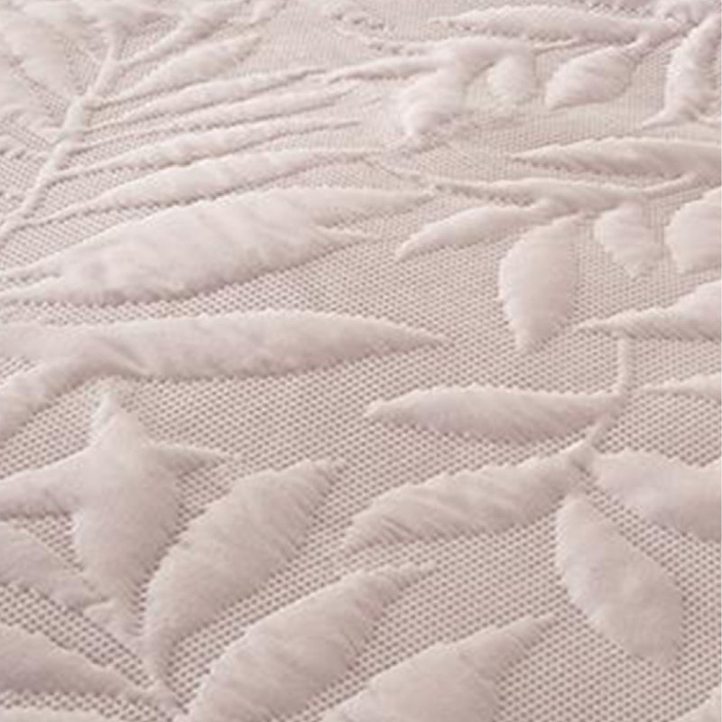 Zaragoza Polyester Floral Duvet Cover Set with Pillowcases, Blush, Double - 2 Standard Pillowcases