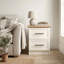 August Grove 2 Drawer Bedside Table-91717320