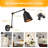 Dimmable Swing Arm Plug In Wall Lamps Set Of 2, Plug-in Wall Sconce With Dimmer Switch Cord, Matte Black Metal Industrial Reading Light Fixture Wall Mounted For Bedside Bedroom Living Room