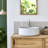 Milos Round Brown Premium Terrazzo Bathroom Sink-114422538